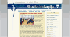 Desktop Screenshot of biskupija-sisak.hr