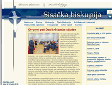 Tablet Screenshot of biskupija-sisak.hr